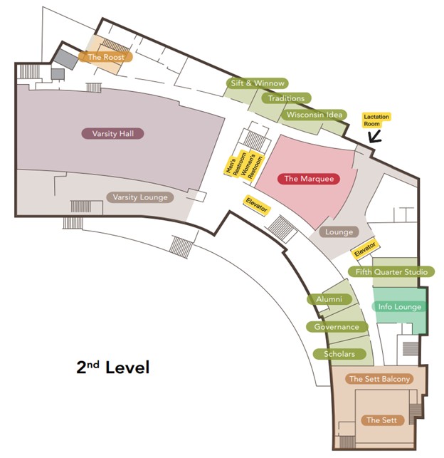 Union South second floor plan
